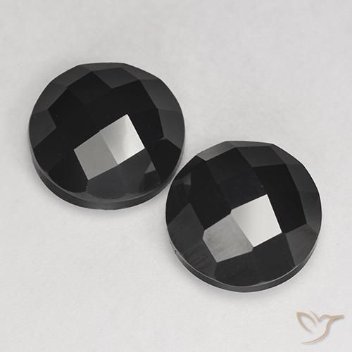 7.77ctw Natural Negro Espinela, Redondo, Opaco