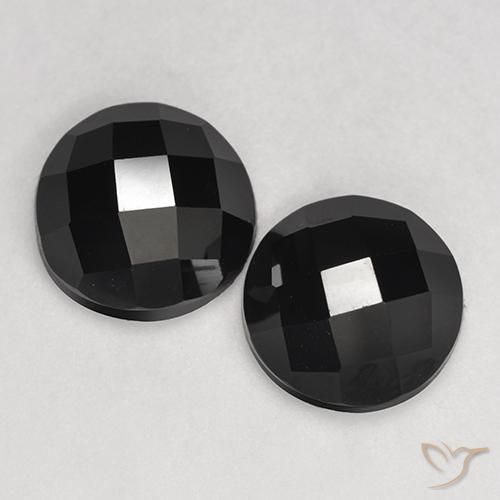 6.82ctw Natural Negro Espinela, Redondo, Opaco