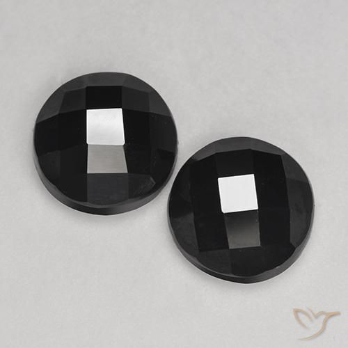 7.26ctw Natural Negro Espinela, Redondo, Opaco