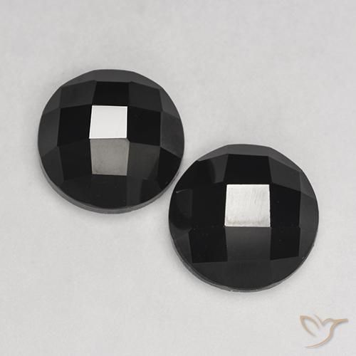 6.52ctw Natural Negro Espinela, Redondo, Opaco
