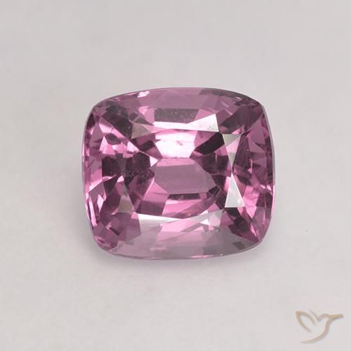 1.38ct Natural Púrpura rojizo claro espinela, Forma Cojín, VVS-VS