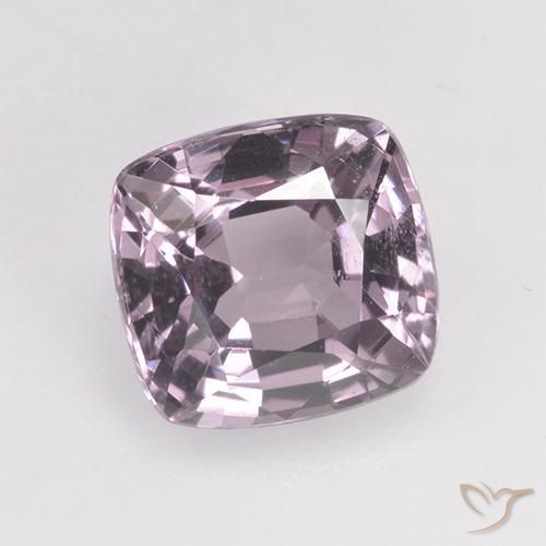 1.45ct Natural Púrpura grisáceo claro Espinela, Forma Cojín, VS