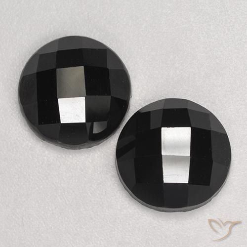 6.77ctw Natural Negro Espinela, Redondo, Opaco