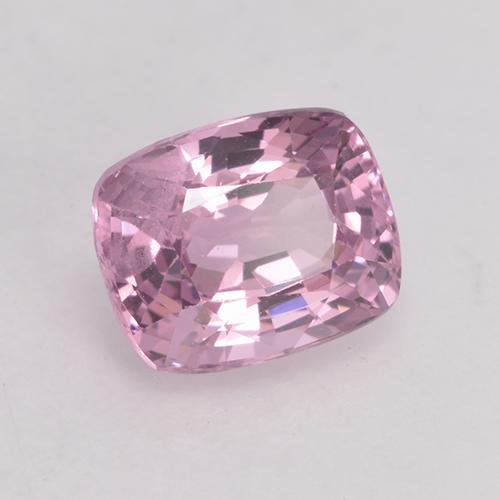 Espinela rosa natural de 1,43 ct, corte cojín, VS