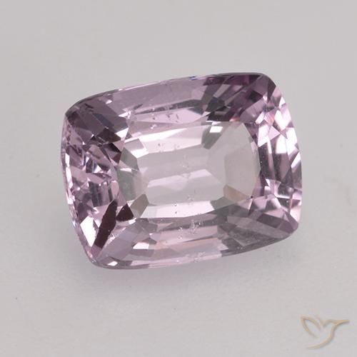Espinela Púrpura rosáceo gris natural de 1.46 ct, Forma Cojín, VS