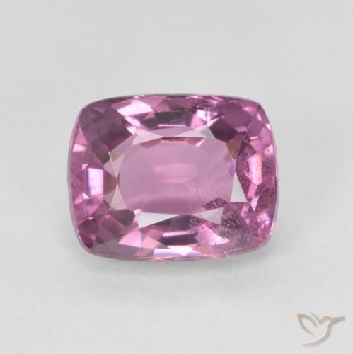 1.64ct Natural Rosado púrpura espinela, Forma Cojín, VS