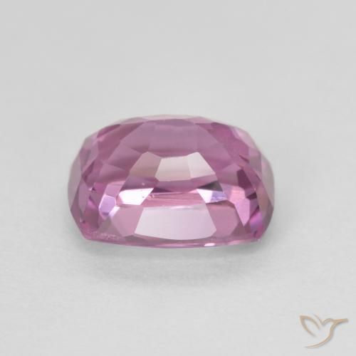 Espinela Rosado púrpura natural de 1.64 ct, Forma Cojín, VS