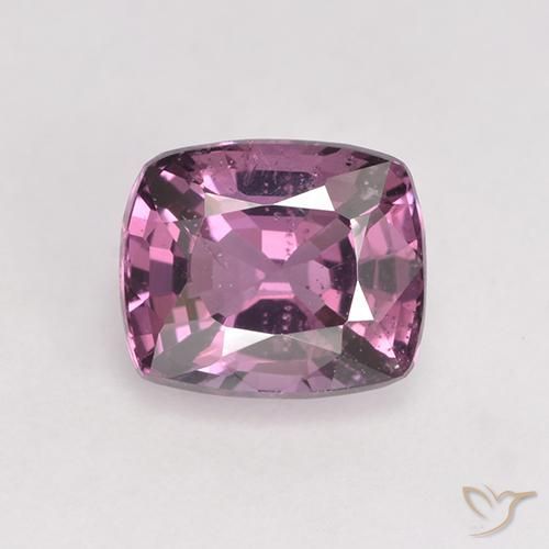 1.50ct Natural Púrpura medio espinela, Forma Cojín, VS, Photo A