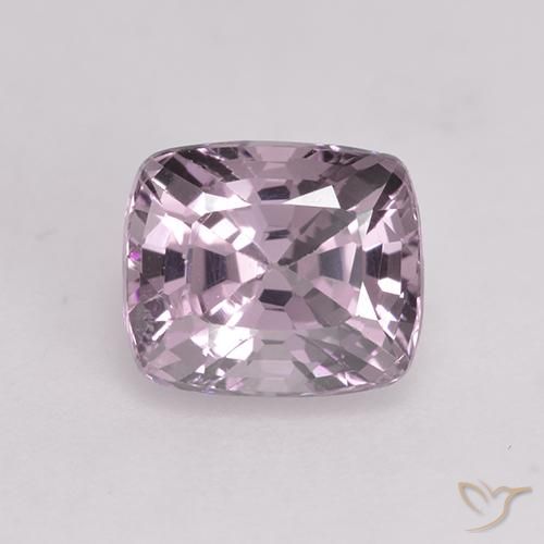 Espinela púrpura natural de 1,71 ct, corte cojín, VVS-VS