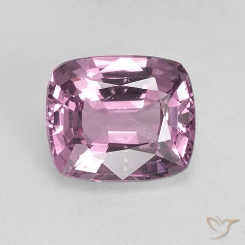Espinela Violeta rosáceo claro natural de 1.68 ct, Corte Cojín, VS