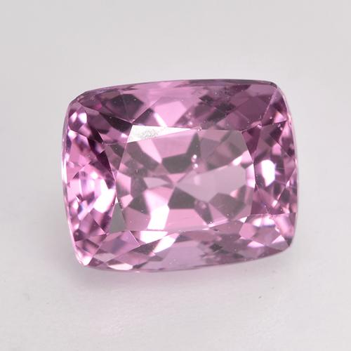 Espinela púrpura natural de 1,89 ct, corte cojín, VVS-VS