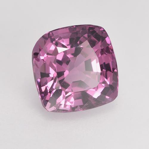 Espinela púrpura natural de 1,52 ct, corte cojín, VVS