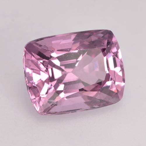 Espinela púrpura natural de 1,73 ct, corte cojín, VS