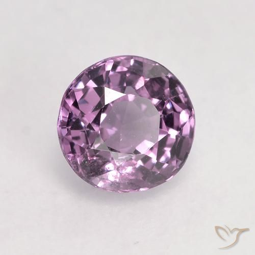 Espinela Púrpura claro natural de 0.59 ct, Corte Redondo, VS