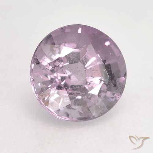 Espinela Púrpura claro natural de 0.60 ct, Redondo, VS