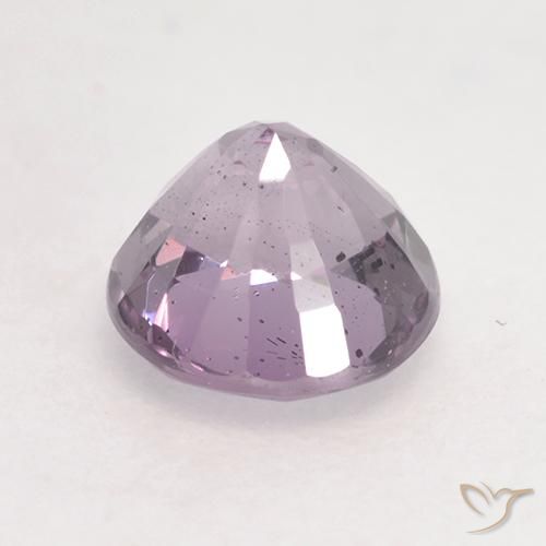 Espinela Púrpura claro natural de 0.60 ct, Redondo, VS
