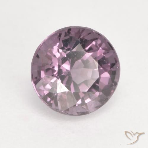 Espinela Tono malva intenso natural de 0.65 ct, Corte Redondo, VVS-VS