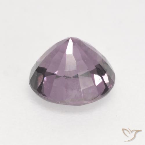 Espinela Tono malva intenso natural de 0.65 ct, Corte Redondo, VVS-VS