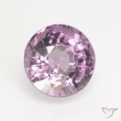 Espinela púrpura natural de 0,63 ct, corte redondo, VVS-VS