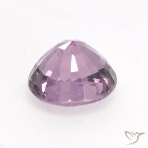 Espinela púrpura natural de 0,63 ct, corte redondo, VVS-VS
