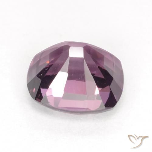 Espinela Púrpura oscuro medio natural de 1.42 ct, Forma Cojín, VVS-VS