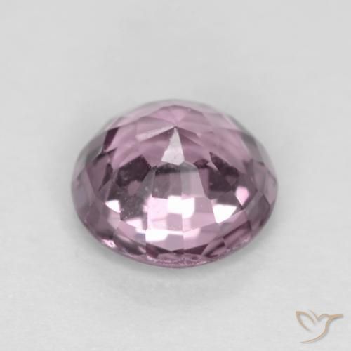 Espinela Púrpura rosáceo muy claro natural de 0.58 ct, Redondo, VVS