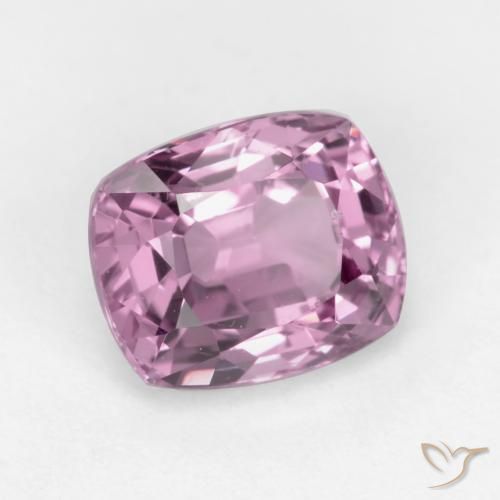 Espinela Violeta claro natural de 1.12 ct, Forma Cojín, VS
