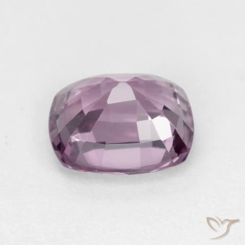 Espinela Violeta-rosado claro natural de 1.25 ct, Forma Cojín, VS