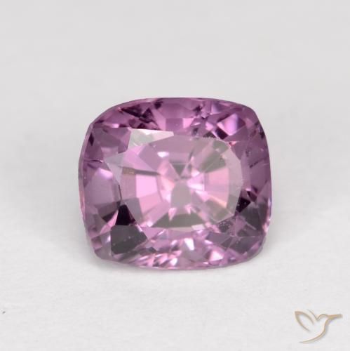 0.87ct Natural Púrpura medio Espinela, Forma Cojín, VS-SI