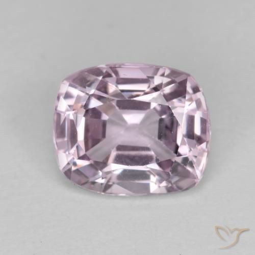 1.13ct Natural Púrpura rosáceo muy claro espinela, Forma Cojín, VS, Photo A