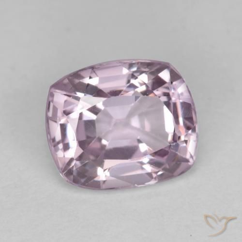 Espinela Púrpura rosáceo muy claro natural de 1.13 ct, Forma Cojín, VS