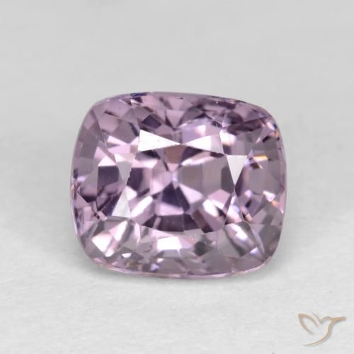 1.34ct Natural Púrpura gris Espinela, Forma Cojín, VS