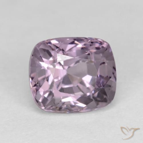 Espinela Púrpura gris natural de 1.34 ct, Forma Cojín, VS