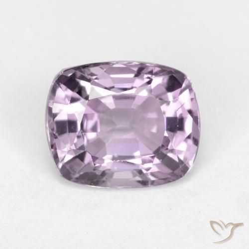 1.33ct Natural Púrpura uva muy claro Espinela, Forma Cojín, VS
