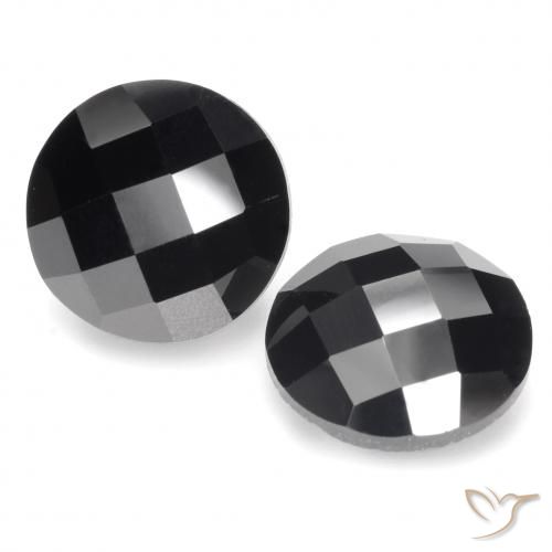 11.50ctw Natural Negro Espinela, Redondo, Opaco