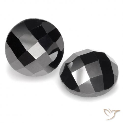 14.60ctw Natural Negro Espinela, Redondo, Opaco