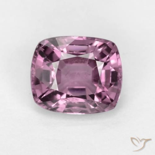 1.24ct Natural Púrpura medio espinela, Forma Cojín, VS
