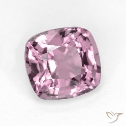Espinela Púrpura claro medio natural de 1.33 ct, Forma Cojín, VS