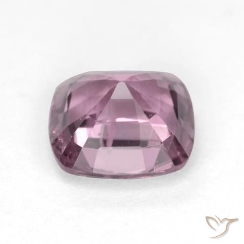 Espinela Púrpura claro medio natural de 1.33 ct, Forma Cojín, VS