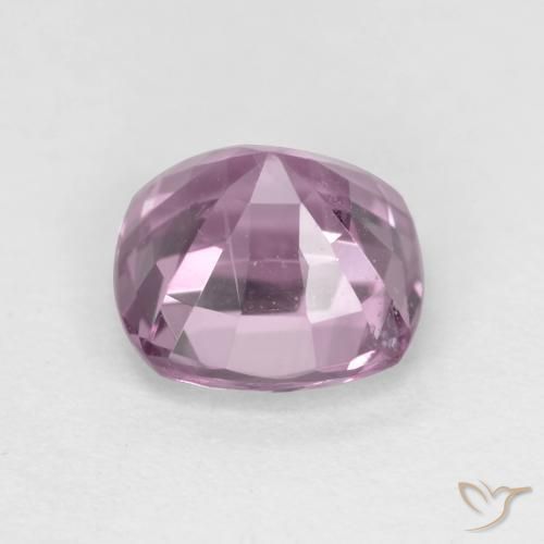 Espinela Púrpura claro medio natural de 1.30 ct, Forma Cojín, VS