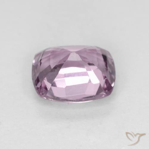 espinela Púrpura rosáceo muy claro natural de 1.13 ct, Forma Cojín, VS