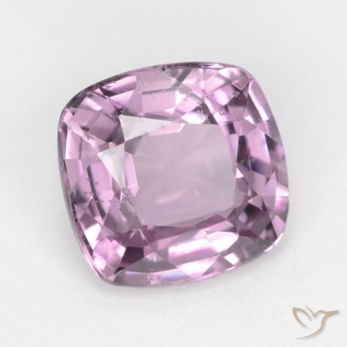 Espinela Violeta grisáceo claro natural de 1.28 ct, Forma Cojín, VS-SI