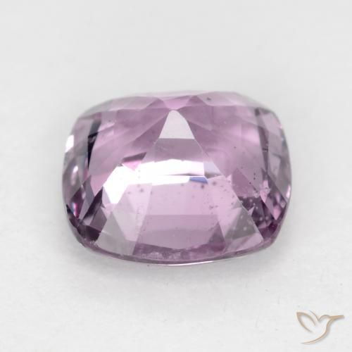 Espinela Violeta grisáceo claro natural de 1.28 ct, Forma Cojín, VS-SI