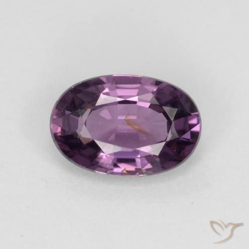 0.55ct Natural Violeta oscuro espinela, Ovalada, VS-SI