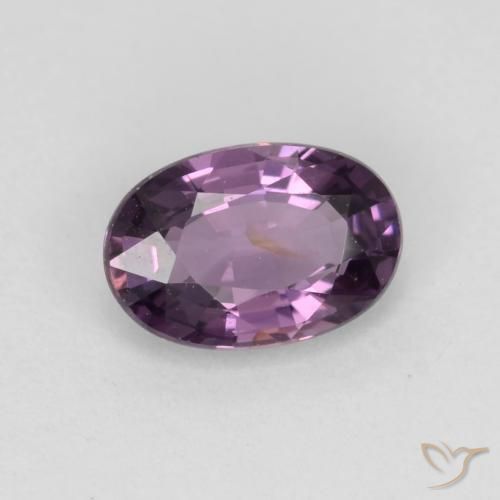 Espinela Violeta oscuro natural de 0.55 ct, Ovalada, VS-SI