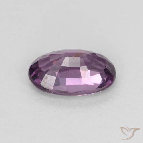 Espinela Violeta oscuro natural de 0.55 ct, Ovalada, VS-SI