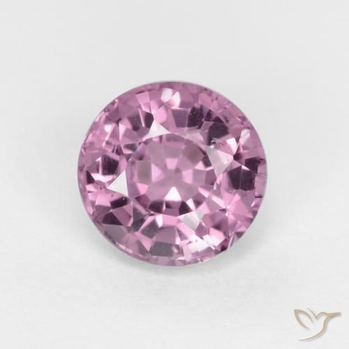 0.57ct Natural Púrpura medio Espinela, Redondo, VS