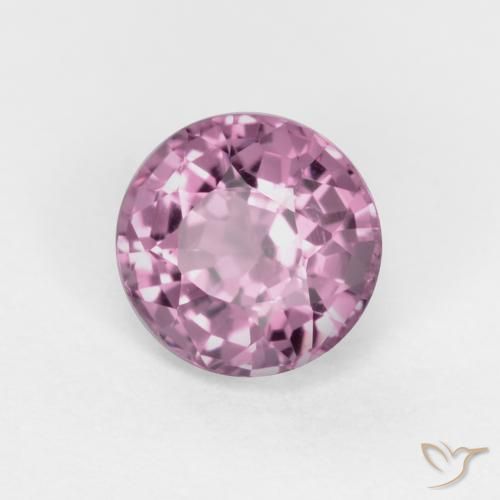 Espinela Púrpura medio natural de 0.57 ct, Redondo, VS