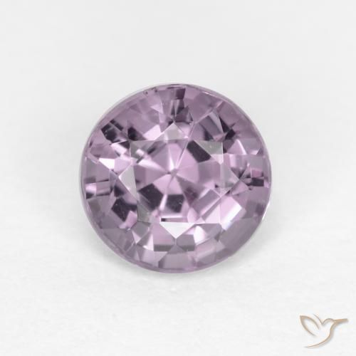 0.60ct Natural Violeta grisáceo espinela, Redondo, VVS-VS