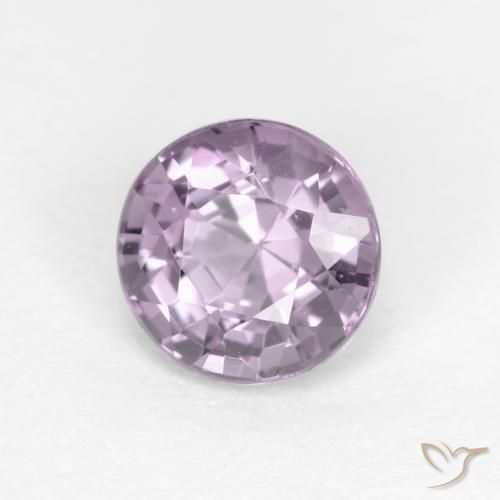 Espinela Violeta grisáceo natural de 0.60 ct, Redondo, VVS-VS